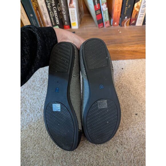 Rothy's The Flat Gray Mist Captoe Ballet Classic Shoes Gray | Black Size 9 - Picture 3 of 5